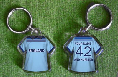 personalised england cricket shirt