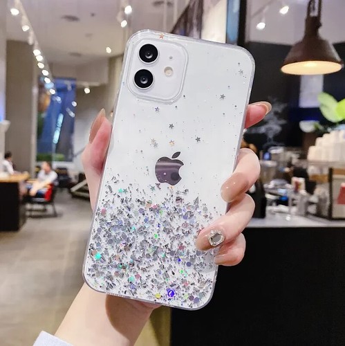 Glitter Case for iPhone 15 14 13 11 12 Pro Max Plus XS 8 7 SE Shockproof Cover - Picture 13 of 15
