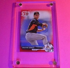Braxton Garrett 2017 Bowman Prospects #BP99 70th RED BORDER , RC Rookie Marlins