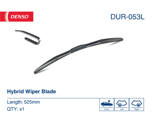 Denso DUR-053L Wischer Klinge, Universal FüR , Alfa Romeo, Alpina, Audi, Bmw,-image