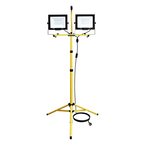RIGIDON 200W Doppio LED Lavoro Treppiede 20000LM Faretto Portatile