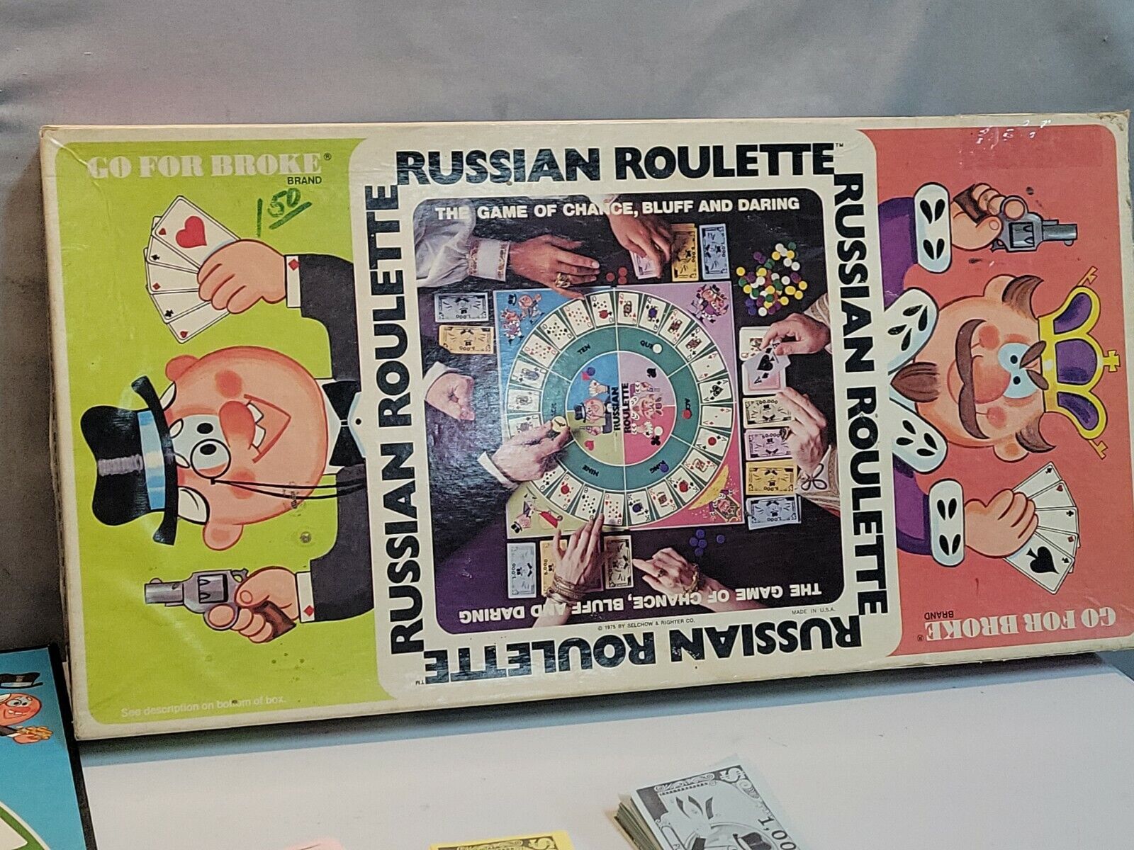 Russian Roulette Vintage 1975 Complete Board Game Great Condition