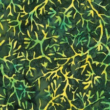 Benartex Batik Bali Fantasy Garden "Branches" pine 9189 40 by half-yard