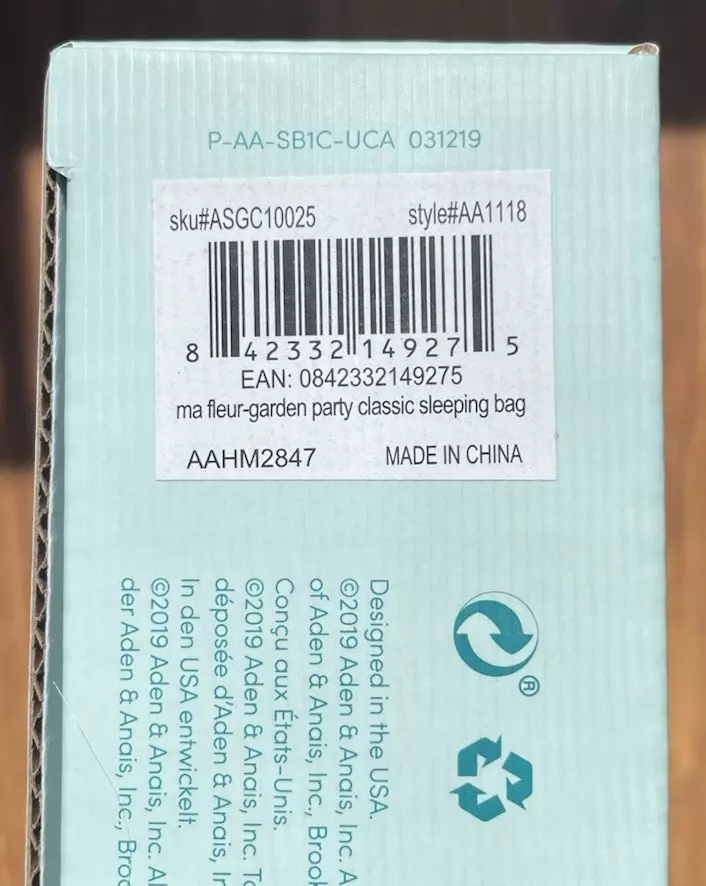 NUEVO en CAJA saco de dormir aden y anís talla s Perfecto para dormir belleza Ma Fluer Foto 4 de 4