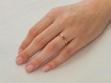 0.5ct Simulated Marquise Ruby Engage Ring Bezel Solitaire Yellow Gold Plated