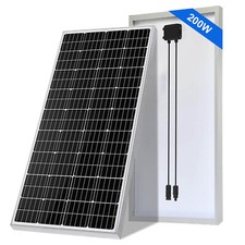 200W Watt Mono Solar Panel 12V Battery Charger Home Marine RV Camping Off Grid