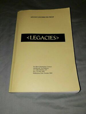Rare Uncorrected Proof ARC: Legacies, L.E. MODESITT - Corean Chronicles