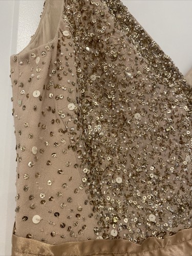 BHLDN Anthropologie Avery Maxikleid Pailletten und Tüll Gr. 12 - Bild 6 von 8