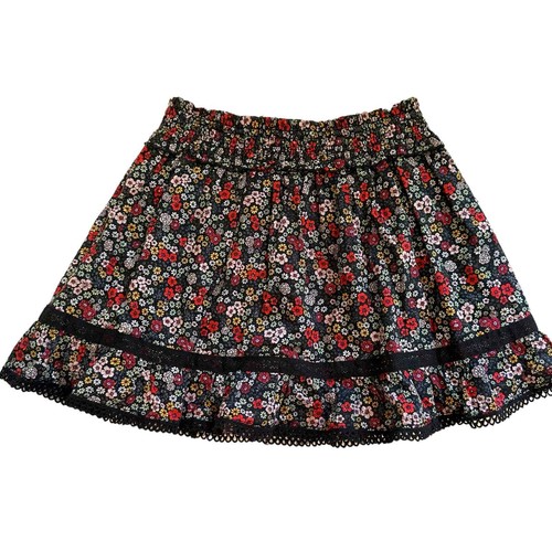 NWT Everafter Girls Black Floral Kara Skirt 12 - Picture 2 of 5