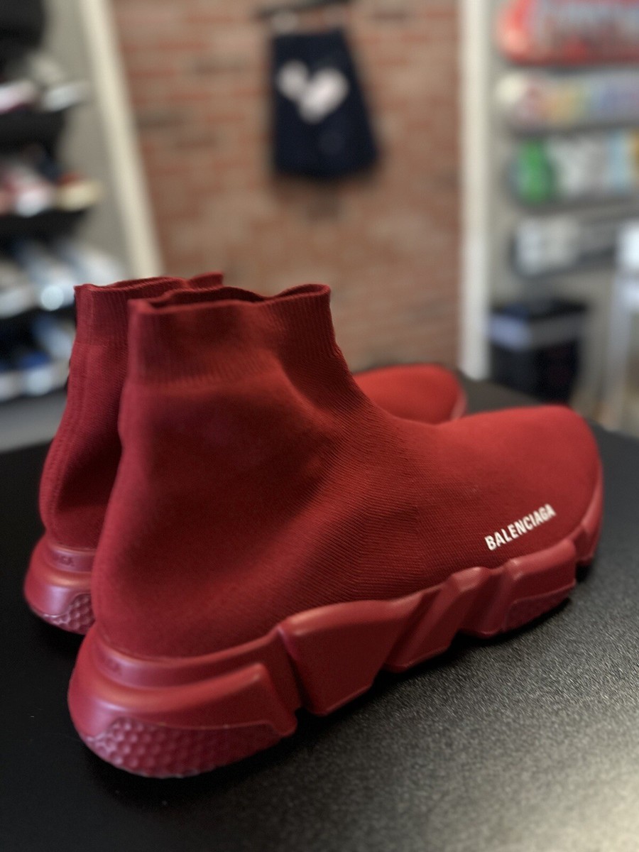 サ*】様 BALENCIAGA BALENCIAGA SHOES SNEAKERS Knit Sock Speed 2.0 RED 45EU/12US