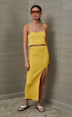 princess polly baby blue dress Bec & Bridge Nadia Maxi Dress, yellow champagne white dark olive, Women's  Fashion, Dresses & Sets, Dresses on Carousell main image 0
