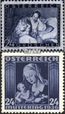 Austria 597,627 (complete issue) fine used / cancelled 1935/36 mother's day