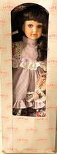 Show Stoppers VIOLET Doll Porcelain Purple Dress Brown Hair With Box