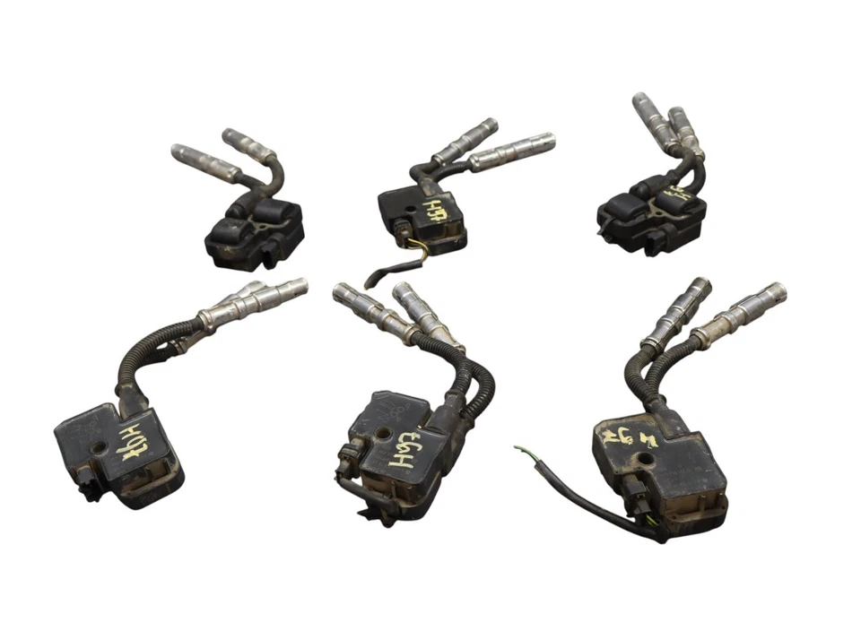 Juego de 6 bobinas de encendido de arranque del motor 98-03 Mercedes W208 CLK430 0001587303 OEM Foto 2 de 4