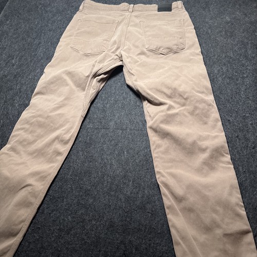 DUER N2X Taper Pants Men 33x31 No Sweat Gorpcore Brown Work Casual Slim Chino - Picture 17 of 22