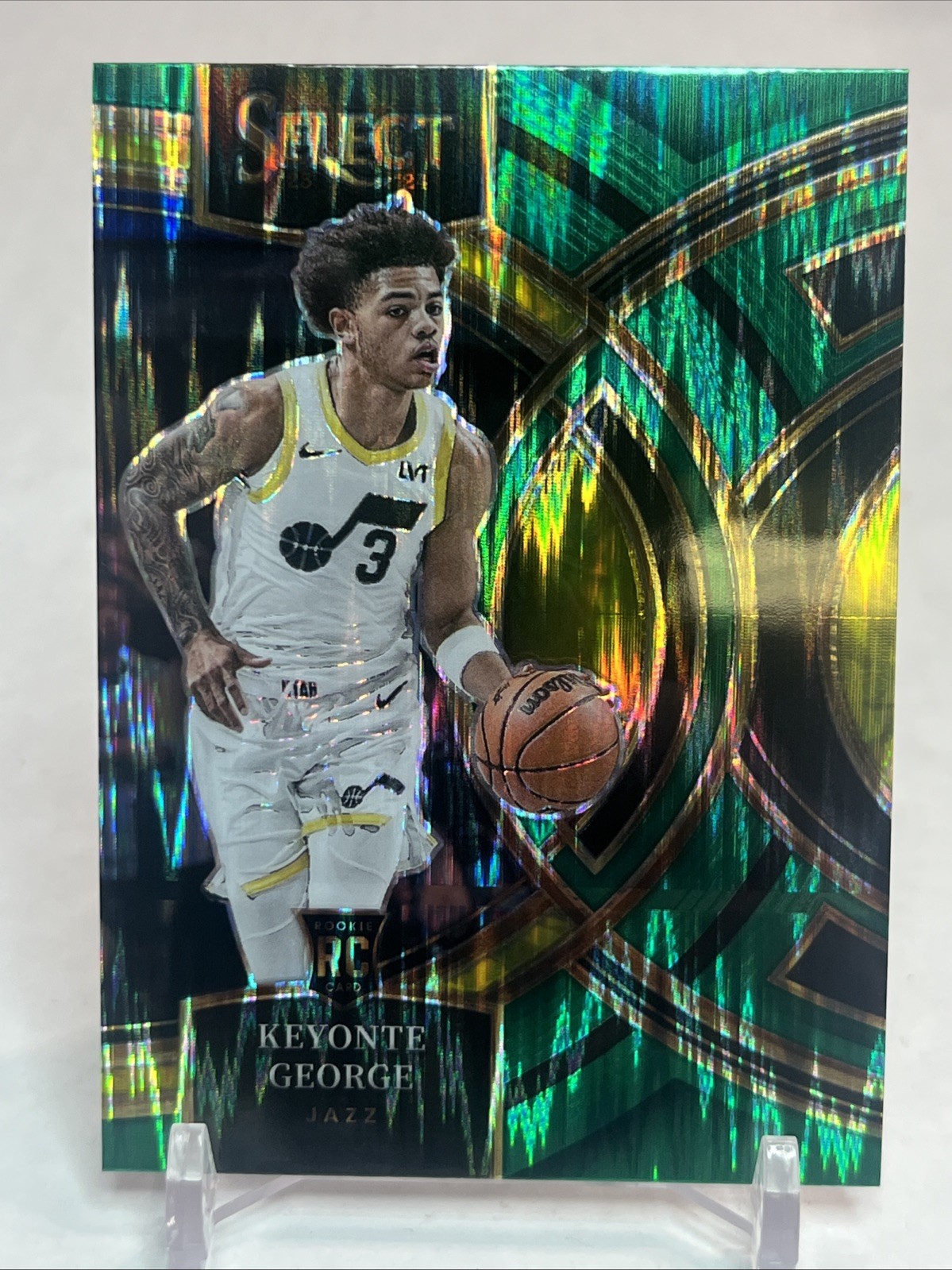 2023 Select Keyonte George Premier Green Shock Prizm Rookie Card
