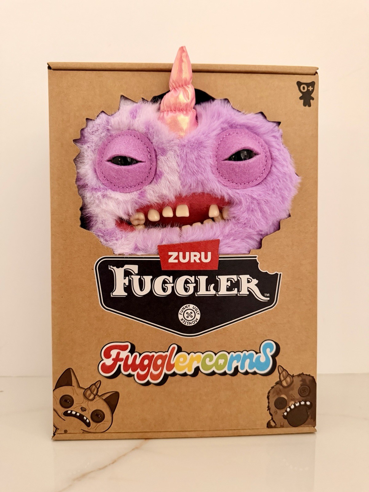 ZURU Fuggler Fugglercorns Purple Mixed Mr Screech 9” Funny Ugly Monster PlushToy