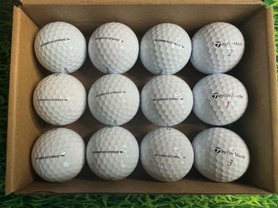36 TaylorMade Tour Response Clean Recycled Golf Balls-Great Condition (3 Dozen)