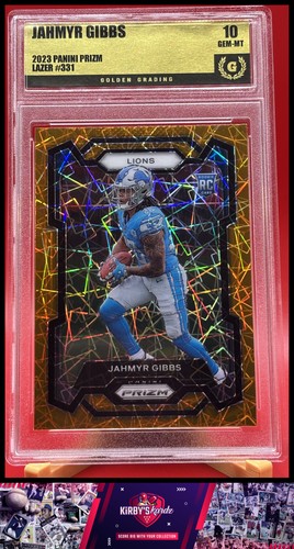 2023 Panini Prizm #331 Jahmyr Gibbs Lazer Graded 10 RC