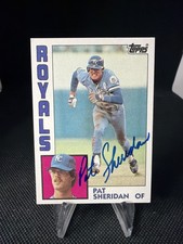 PAT SHERIDAN 1984 Topps #121 Autographed SIGNED Card KANSAS CITY ROYALS