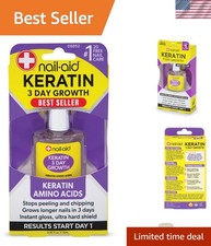 Keratin 3 Day Growth Nail Treatment: Strengthener & Quick-Dry Clear Formula