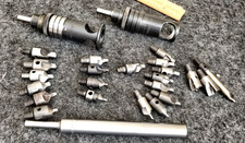 MAGNAVON 2 Microstop Countersink Cage + 20 piece  Cutter set 3/8" 7/16" 1/2" USA