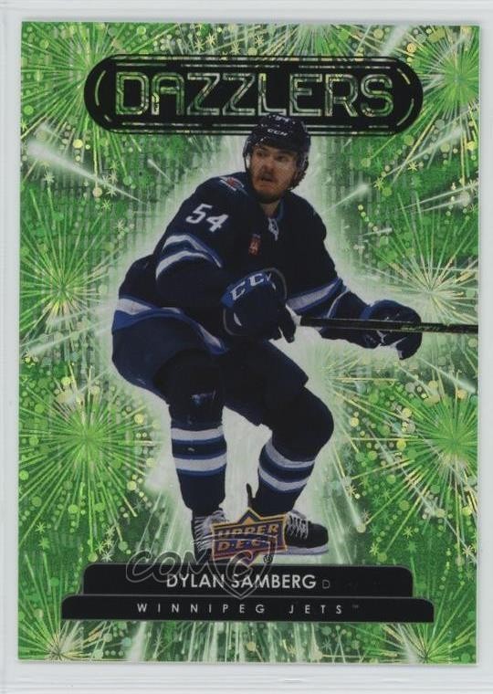 2022-23 Upper Deck Series 2 Dazzlers Green Dylan Samberg #DZ-94 Rookie RC 17p7
