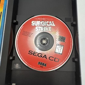 Surgical Strike Sega CD Tested Working w/ Registration Card & Manual