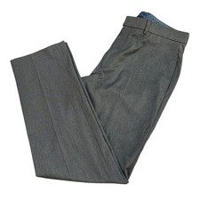 Lauren Ralph Lauren Mens Dress Pants Charcoal Gray Twill Stretch 34W 32L