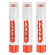 Solid Tempera Paints, 3 Pcs Washable Paint Sticks Paint Pens, Orange Red