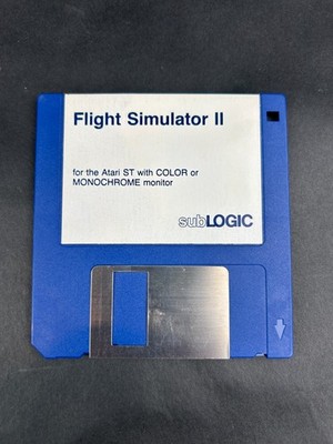 1987 SUB LOGIC - für ATARI ST flight simulator II - ST-FS2 - nur Diskette