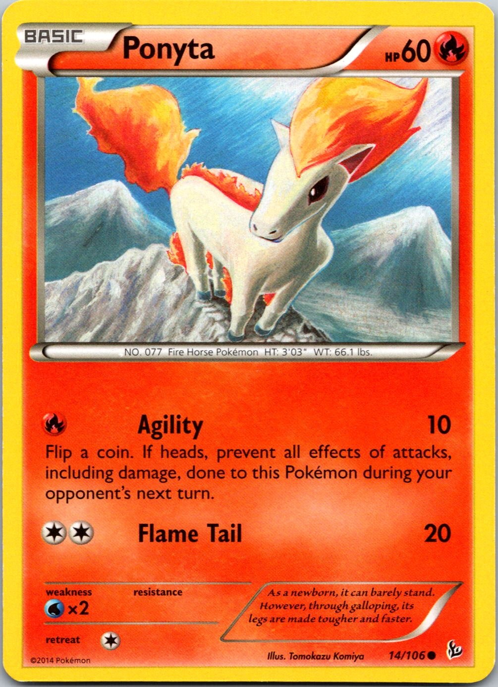 PONYTA - 14/106 - FLASHFIRE - - LP