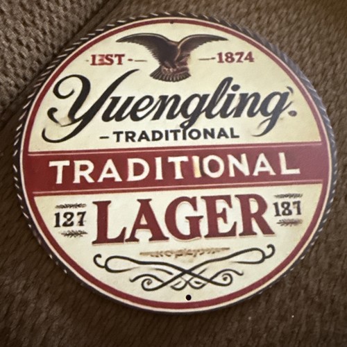 "NEU" Yuengling traditionelles Lager etabliert 1874 Metall runde Dose 8"x8"