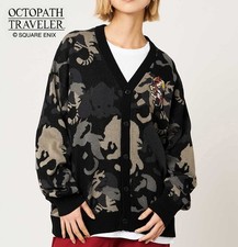 Octopath Traveler x graniph Rare Monster Cardigan Black Japan New
