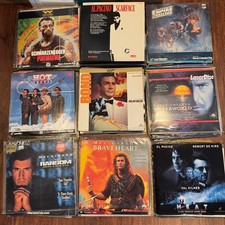 Incredible Lot Of 76 LaserDisc Movies In Great Condition, DeNiro Schwarzenegger