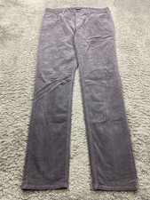 Michael Kors Corduroy Pants Men 34x34 Gray Tailored Fit Slim Straight Leg Chino