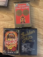 Golden And Rockin Hits Cassette Tapes Lot Of 3 Various Artists 50s 60s 70s