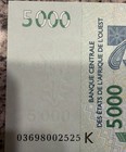 2003 West African CFA 5000  Francs  UNCIRCULATED Banknote 063014 — photo 2
