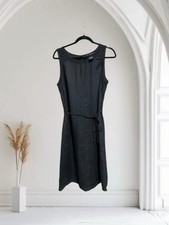 Faith Love Passion Women’s “Little Black Dress” 100% LINEN - SIZE 12 - EUC