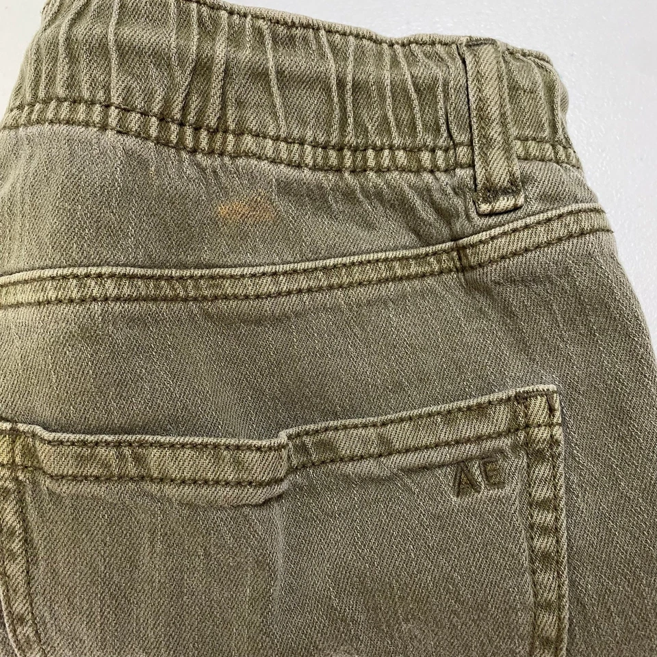 Шорты женские American Eagle Cargo 0 Micro оливковые военные зеленые универсальные богемное - Изображение 3 из 4