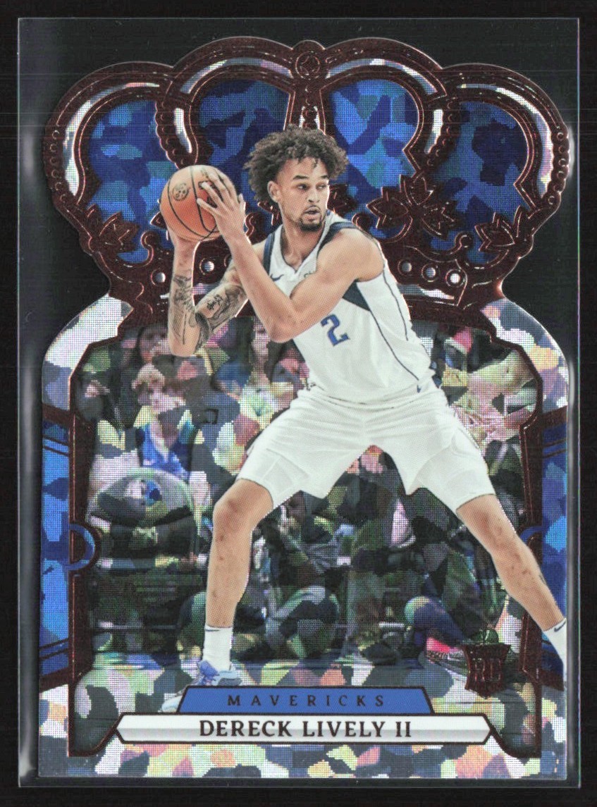 Dereck Lively II 2023-24 Panini Crown Royale Crystal RC #5 Dallas Mavericks