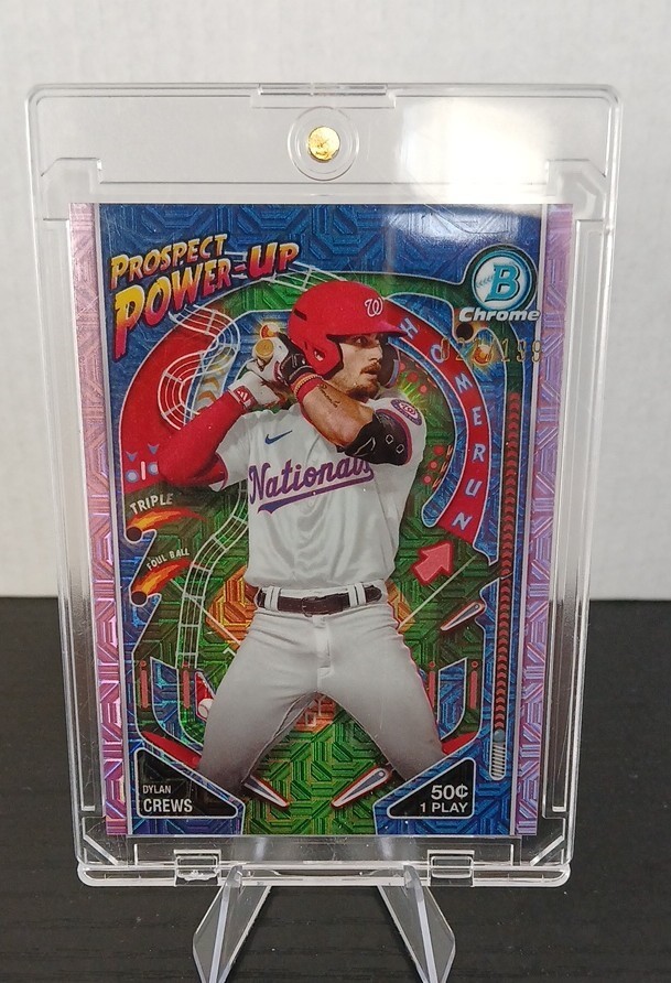 2024 Bowman - Mega Box Chrome Prospect Power-Up Dylan Crews #PP-10 Pink Mojo/199