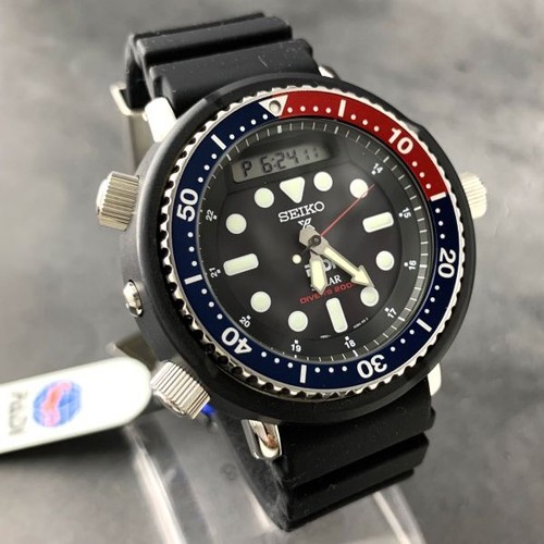 Seiko Prospex SNJ027 Cal.H851 Plongeurs 200m Padi Box Solaire Montre Hommes Auth - Photo 2 sur 9