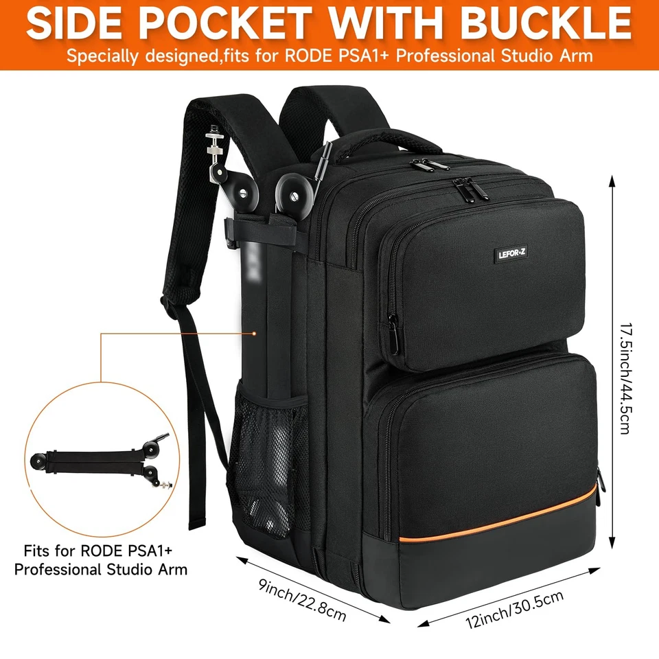 Audio Mixer Travel Case Fits for RODECaster Pro II,RODECaster Pro,RC Duo,Yama... - Image 4 of 4