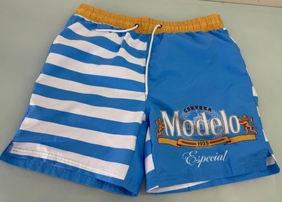 Modelo Swimming Trunks Shorts Mens L Large Especial Cerveza Bottoms Beer Y2K
