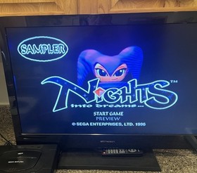 Sega Saturn Black Console Bundle Games, 2 Controllers, Power/AV Cables MK-80000A