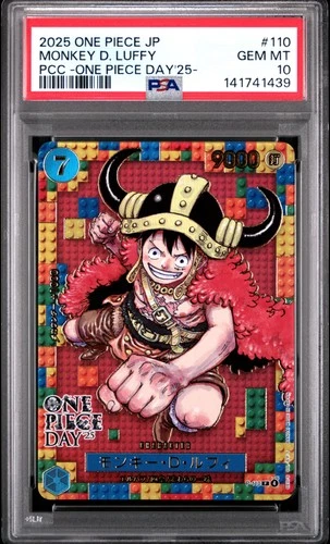 2025 ONE PIECE JPN PC ONE PIECE DAY '25 #110 MONKEY D. LUFFY PSA 10