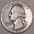 1934-P Washington Quarter - Fine - #0310EA