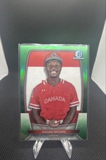 2023 Bowman Chrome - Wbc Flag Refractor Variations Dasan Brown #WBC-9 Green...