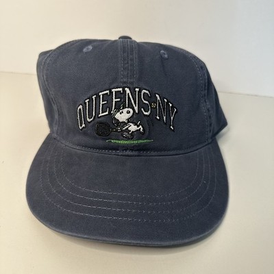 American Eagle Blue Snoopy Queens NY Tennis Embroidered Adjustable Hat OneSz NEW